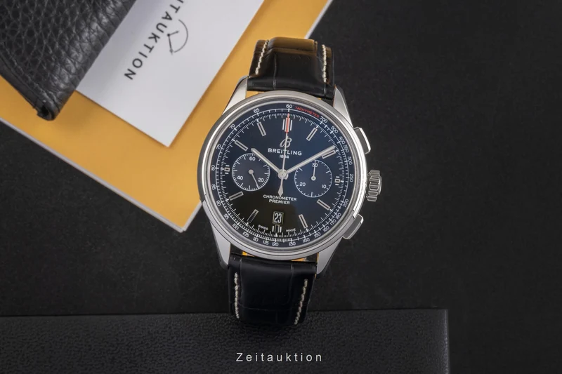 Breitling Premier chronograph steel automatic men's watch AB0118 LP: 8850EUR [2503518]