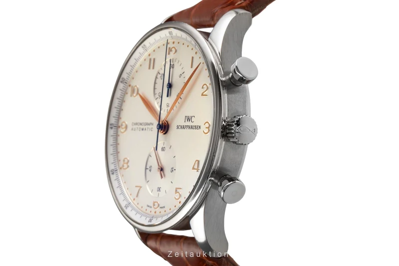 IWC Portugieser chronograph steel automatic men's watch IW371401 LP: 9100EUR [2503236]
