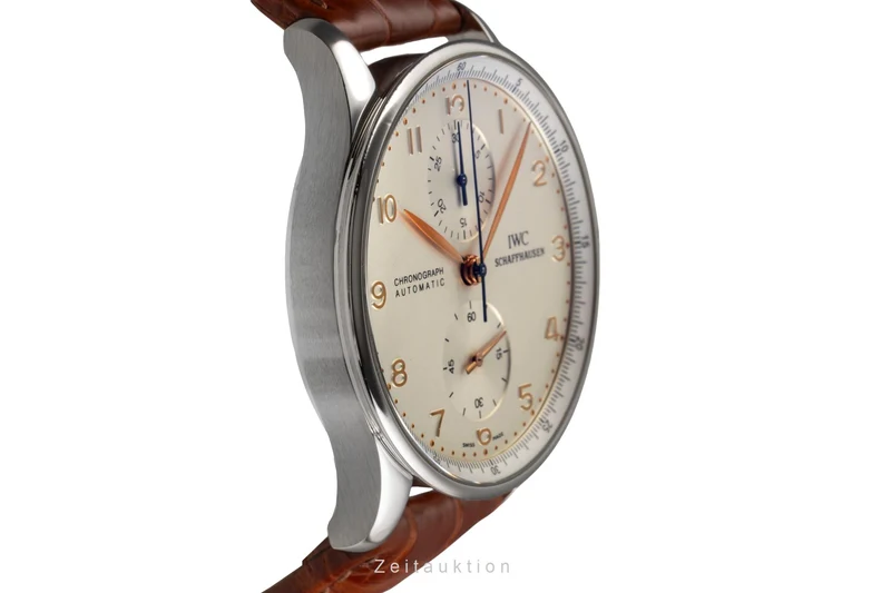 IWC Portugieser chronograph steel automatic men's watch IW371401 LP: 9100EUR [2503236]