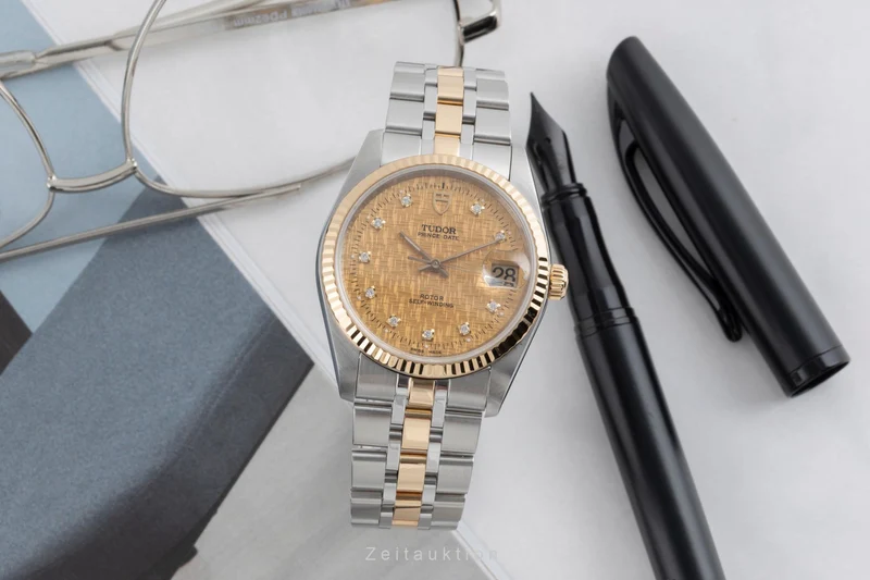 Tudor Prince Date steel / gold automatic men's watch 74033 [2503111]