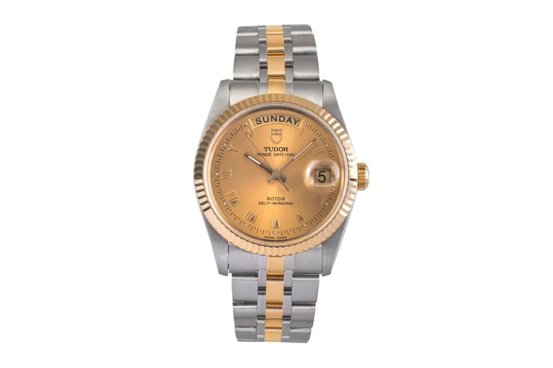 Tudor Date-Day steel / gold automatic men's watch 76213 [2503821]