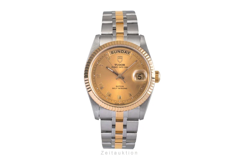 Tudor Date-Day steel / gold automatic men's watch 76213 [2503821]