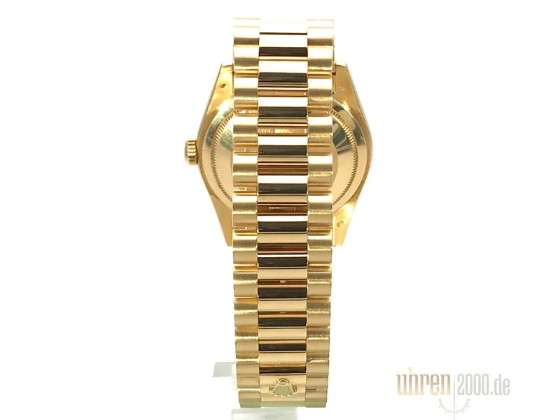 Rolex Day-Date 36 Gelbgold 118238 Blau Diamant LC100 K-Serie