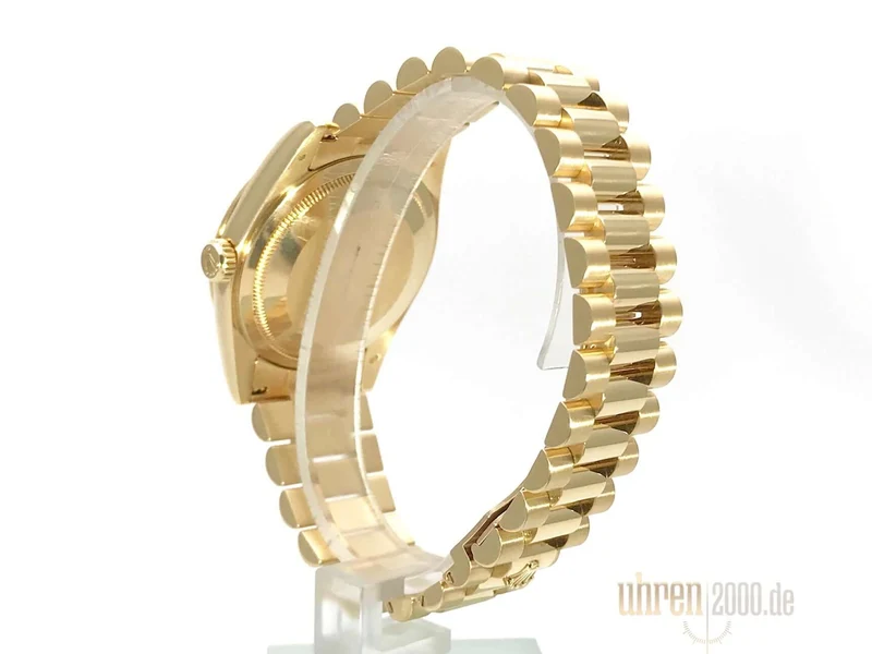 Rolex Day-Date 36 Gelbgold 118238 Blau Diamant LC100 K-Serie