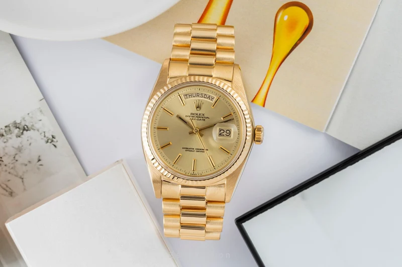 Rolex Day-Date 18 ct gold automatic men's watch 1803 LP: 35900EUR Vintage [2400876]