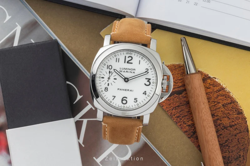 Panerai Luminor Marina steel manual winding men's watch PAM00113 LP: 6200EUR [2400859]