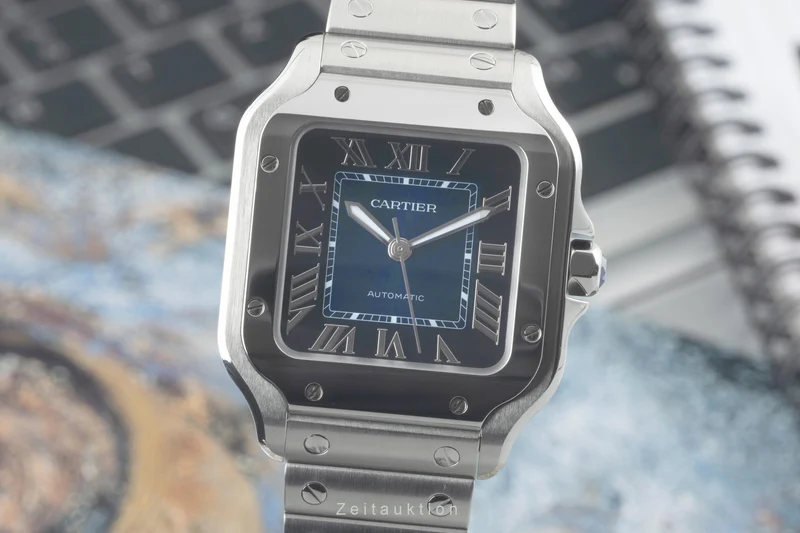 Cartier Santos steel automatic men's watch WSSA0063, 4075 LP: 7600EUR [2400829]