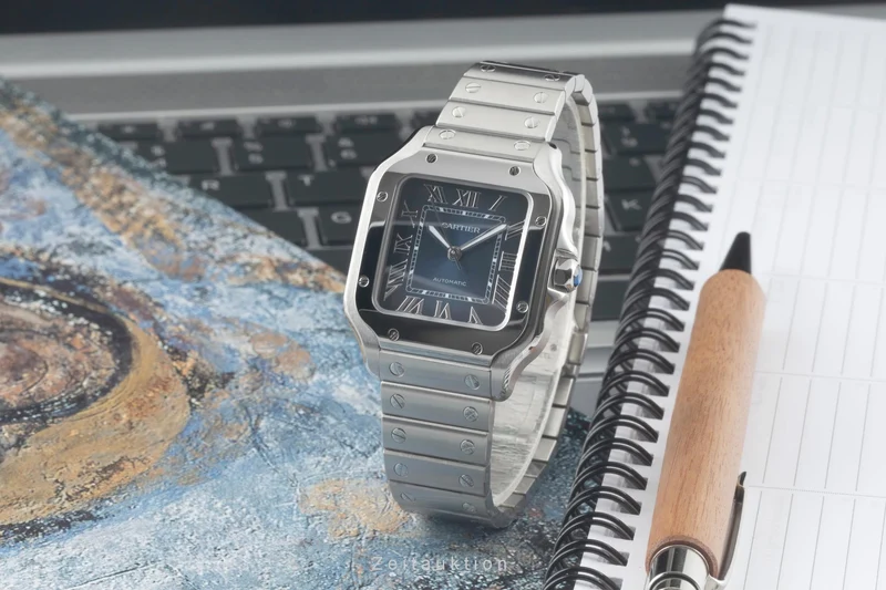 Cartier Santos steel automatic men's watch WSSA0063, 4075 LP: 7600EUR [2400829]
