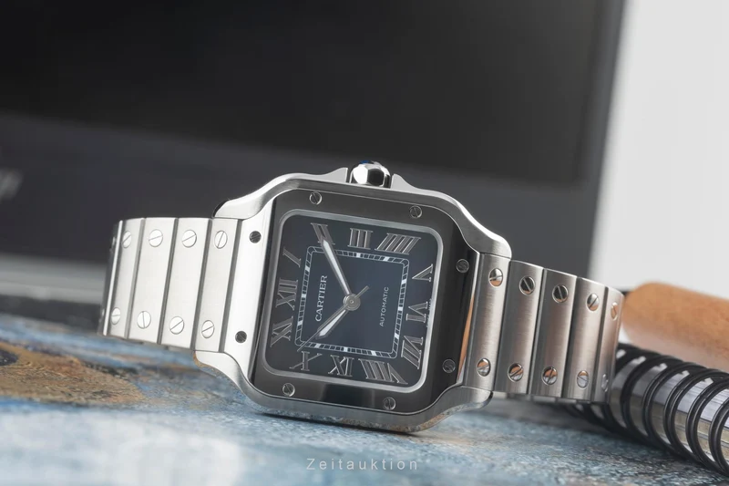 Cartier Santos steel automatic men's watch WSSA0063, 4075 LP: 7600EUR [2400829]