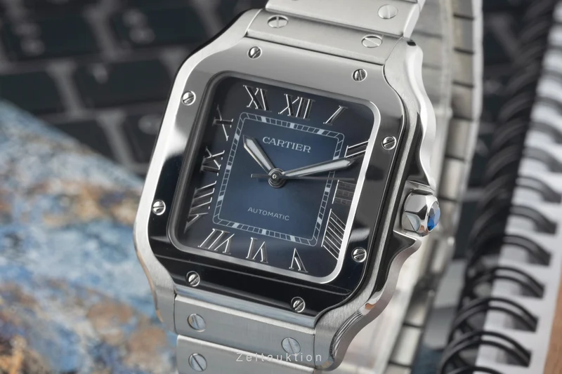 Cartier Santos steel automatic men's watch WSSA0063, 4075 LP: 7600EUR [2400829]