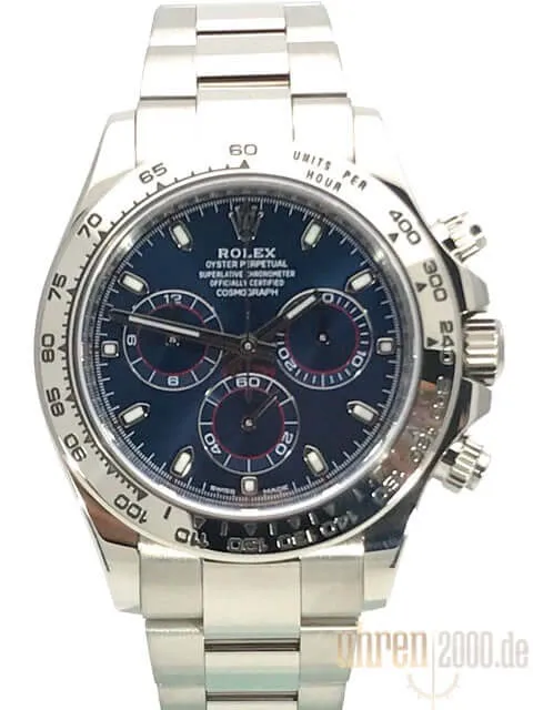Rolex Cosmograph Daytona 116509 Weißgold Blau aus 2016 LC100