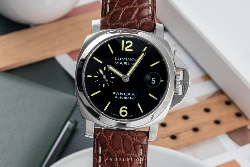 Panerai Luminor Marina steel automatic men's watch PAM00048 LP: 7900EUR [2305681]