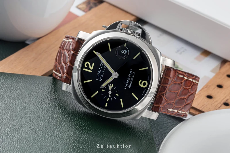 Panerai Luminor Marina steel automatic men's watch PAM00048 LP: 7900EUR [2305681]