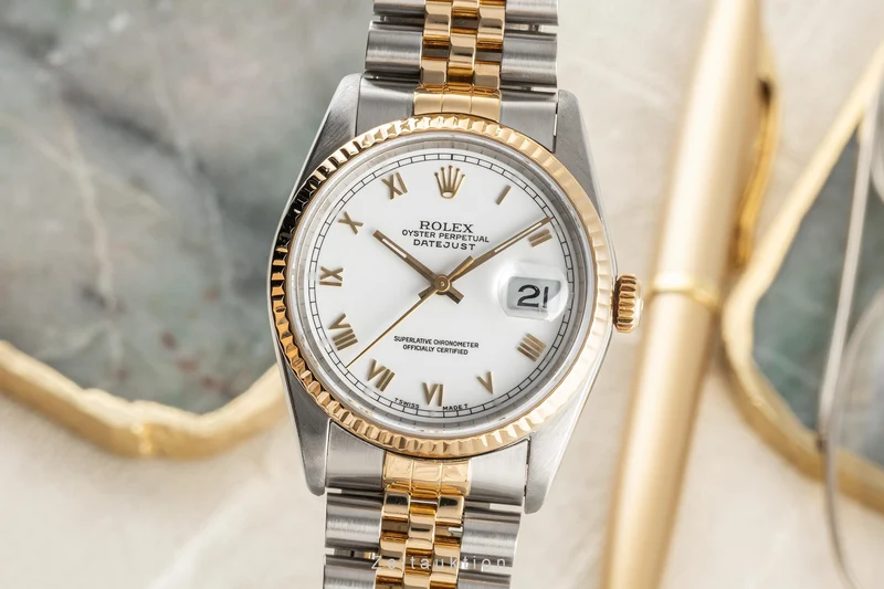 Rolex Datejust steel / gold automatic men's watch 16233 LP: 12450EUR [2305660]