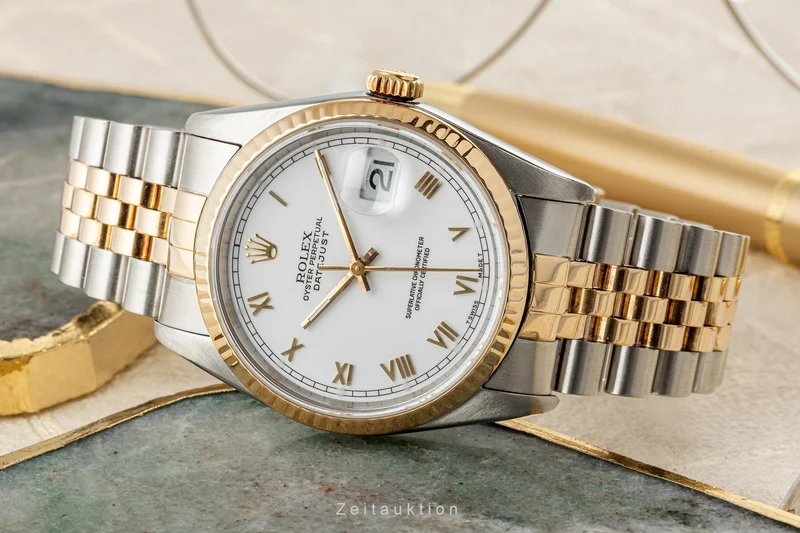 Rolex Datejust steel / gold automatic men's watch 16233 LP: 12450EUR [2305660]