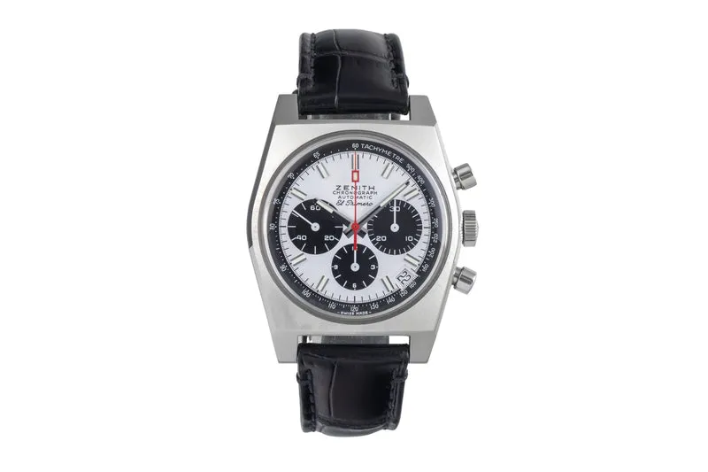 Zenith El Primero chronograph steel automatic men's watch 03.A384.400/21.C815 LP: 9300EUR [2503131]