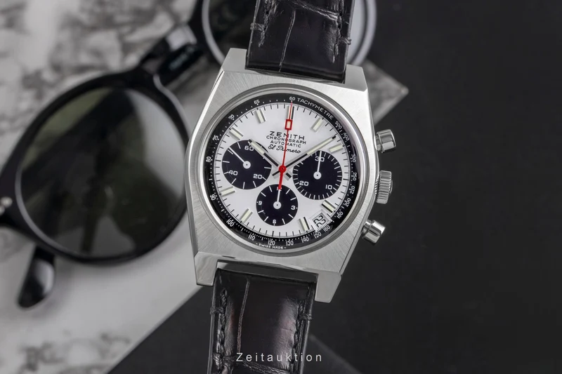 Zenith El Primero chronograph steel automatic men's watch 03.A384.400/21.C815 LP: 9300EUR [2503131]