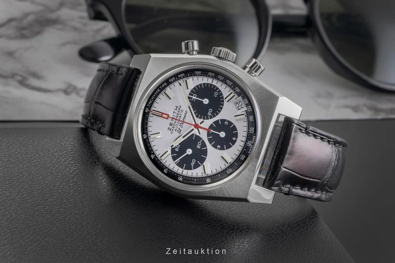 Zenith El Primero chronograph steel automatic men's watch 03.A384.400/21.C815 LP: 9300EUR [2503131]