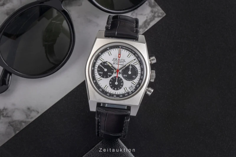 Zenith El Primero chronograph steel automatic men's watch 03.A384.400/21.C815 LP: 9300EUR [2503131]