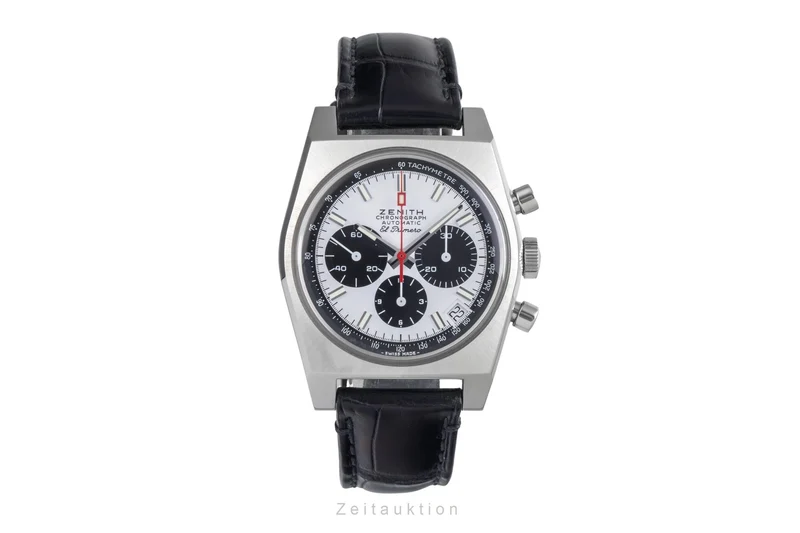 Zenith El Primero chronograph steel automatic men's watch 03.A384.400/21.C815 LP: 9300EUR [2503131]
