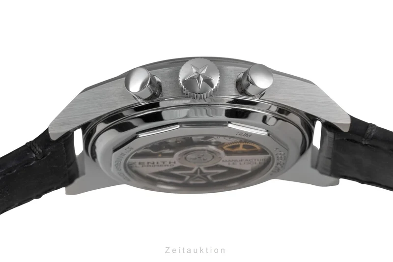 Zenith El Primero chronograph steel automatic men's watch 03.A384.400/21.C815 LP: 9300EUR [2503131]