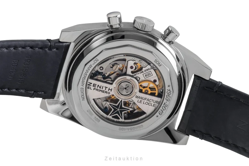 Zenith El Primero chronograph steel automatic men's watch 03.A384.400/21.C815 LP: 9300EUR [2503131]
