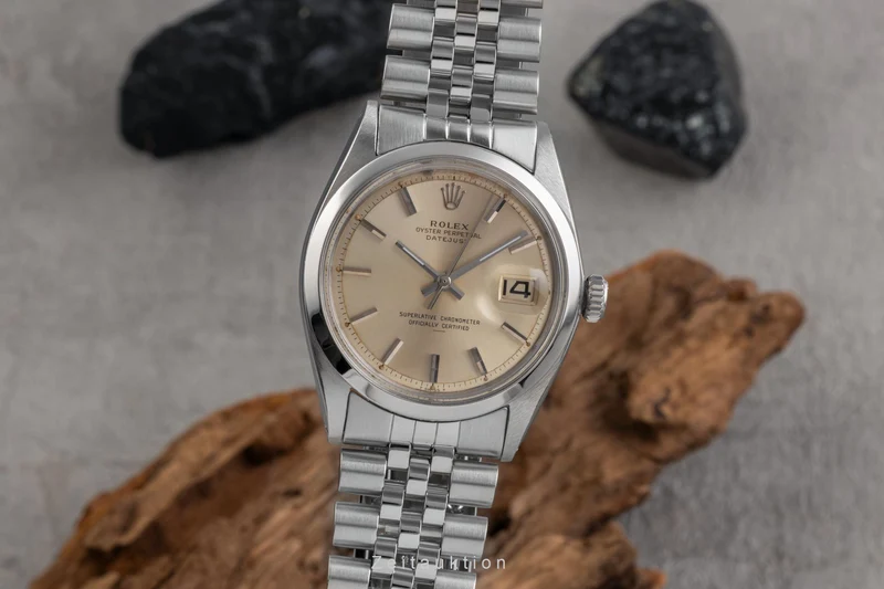 Rolex Datejust steel / white gold automatic men's watch 1600 Vintage [2502611]
