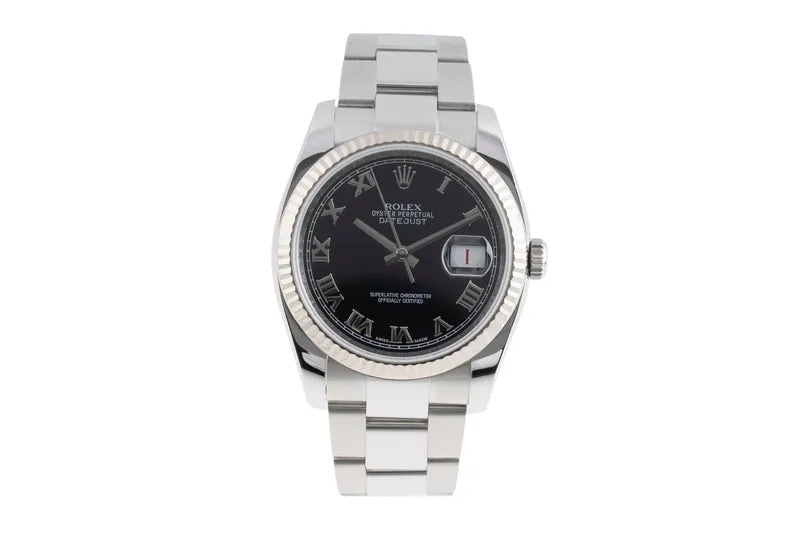 Rolex Datejust steel / white gold automatic men's watch 116234 [2503530]