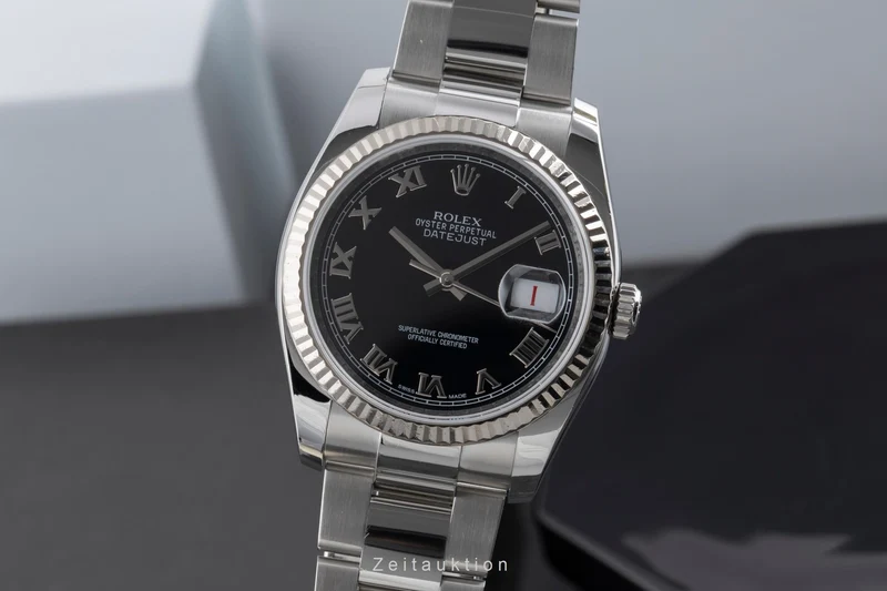 Rolex Datejust steel / white gold automatic men's watch 116234 [2503530]