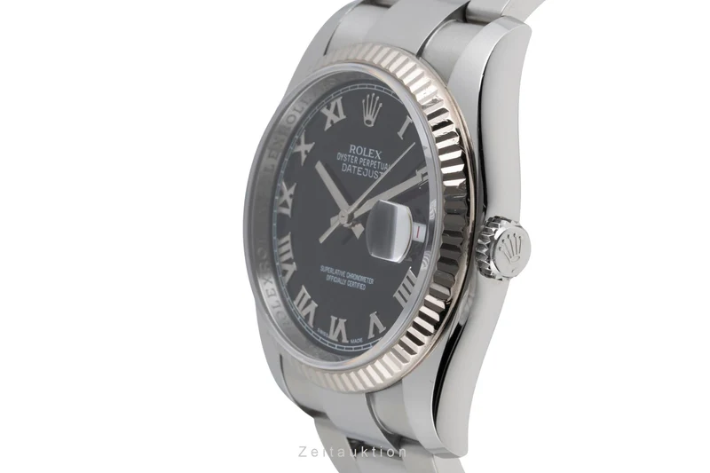 Rolex Datejust steel / white gold automatic men's watch 116234 [2503530]