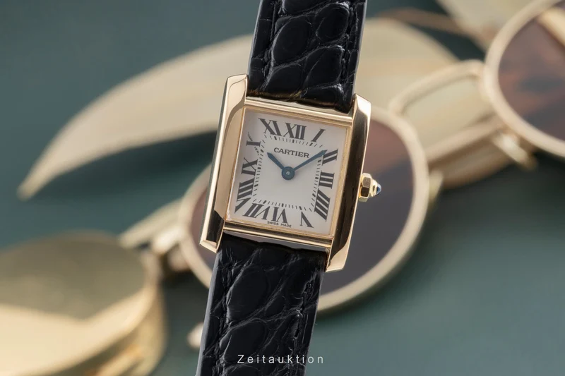 Cartier Tank Francaise 18 ct gold quartz women's watch W5000256 [2503394]