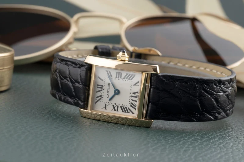 Cartier Tank Francaise 18 ct gold quartz women's watch W5000256 [2503394]