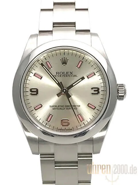 Rolex Oyster Perpetual 31 Silber Arabisch 177200 aus 2016 LC100
