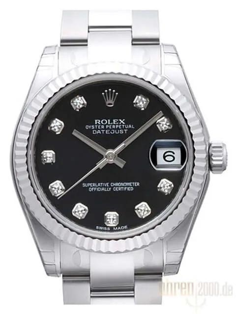 Rolex Oyster Datejust 31 178274 Schwarz DIA aus 2017