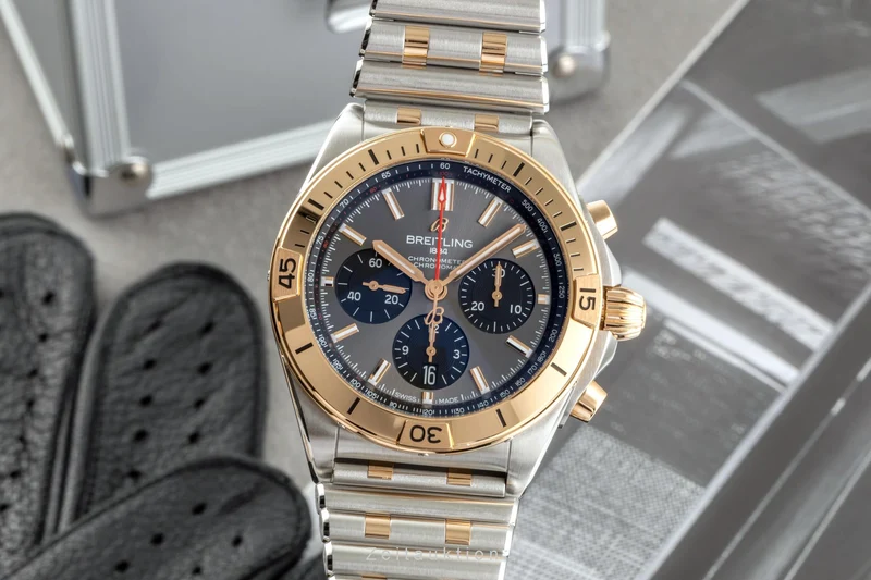 Breitling Chronomat chronograph steel / gold automatic men's watch UB0134101B1U1 LP: 12950EUR [2400769]