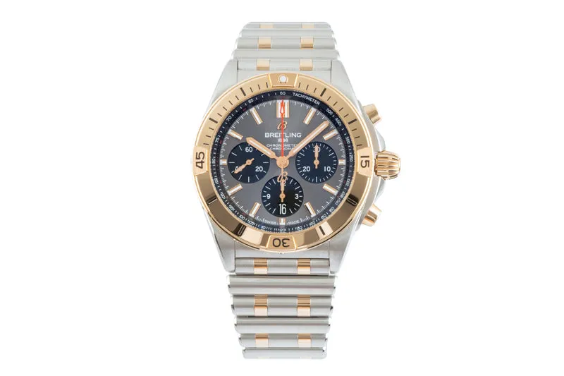 Breitling Chronomat chronograph steel / gold automatic men's watch UB0134101B1U1 LP: 12950EUR [2400769]