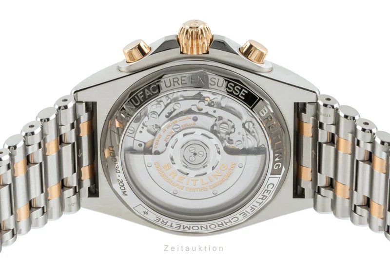 Breitling Chronomat chronograph steel / gold automatic men's watch UB0134101B1U1 LP: 12950EUR [2400769]