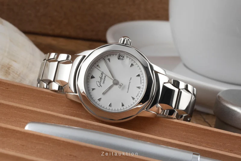 Glashütte Lady Sport steel automatic women's watch 10-33-41-51-04 LP: 6100EUR [2400718]