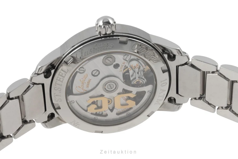 Glashütte Lady Sport steel automatic women's watch 10-33-41-51-04 LP: 6100EUR [2400718]