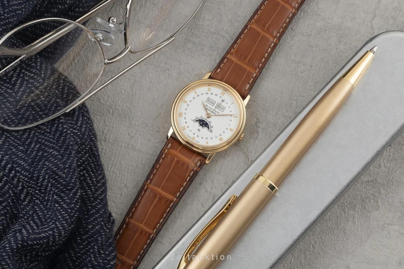 Blancpain Villeret 18 ct gold automatic men's watch 6595-1418 F 55 LP: 27250EUR [2400689]