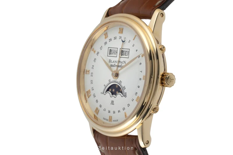 Blancpain Villeret 18 ct gold automatic men's watch 6595-1418 F 55 LP: 27250EUR [2400689]
