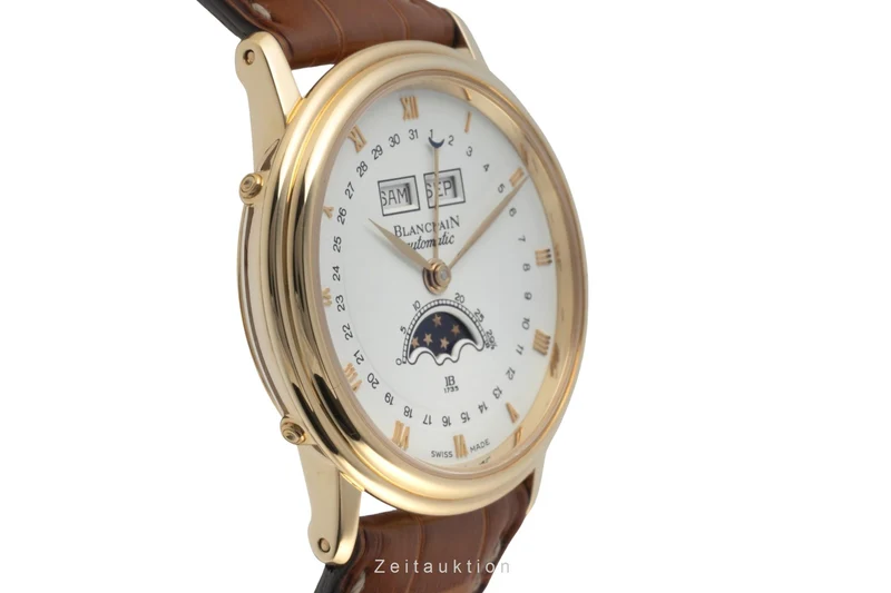 Blancpain Villeret 18 ct gold automatic men's watch 6595-1418 F 55 LP: 27250EUR [2400689]