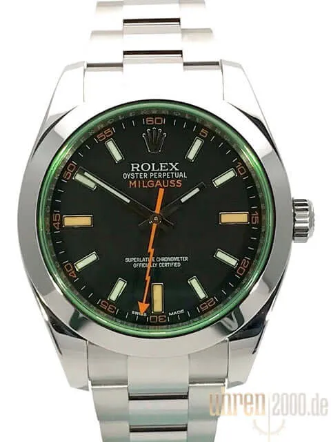 Rolex Oyster Perpetual Milgauss 116400GV LC100 aus 2016