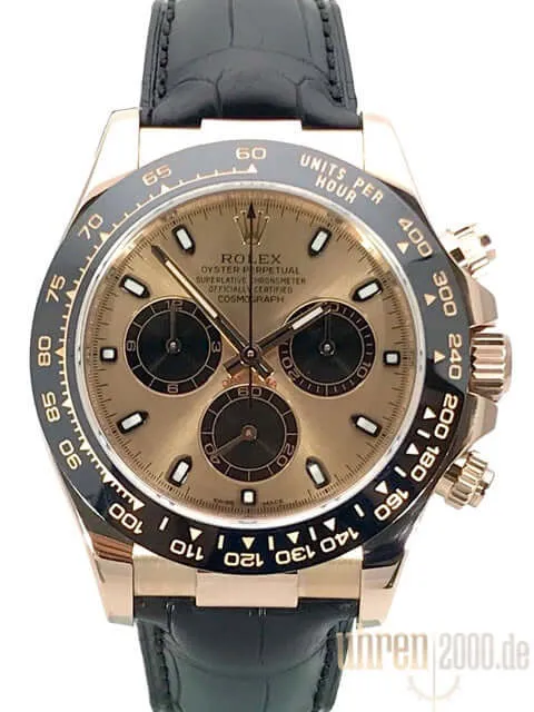 Rolex Cosmograph Daytona 116515LN Everrose-Gold Leder Pink aus 2016