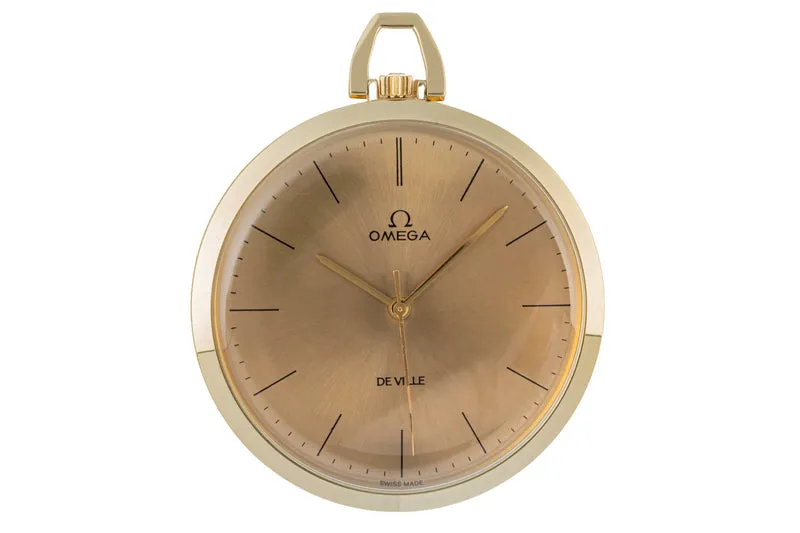 Omega De Ville 14 ct yellow gold manual winding pocket watch 1317714 [2305602]