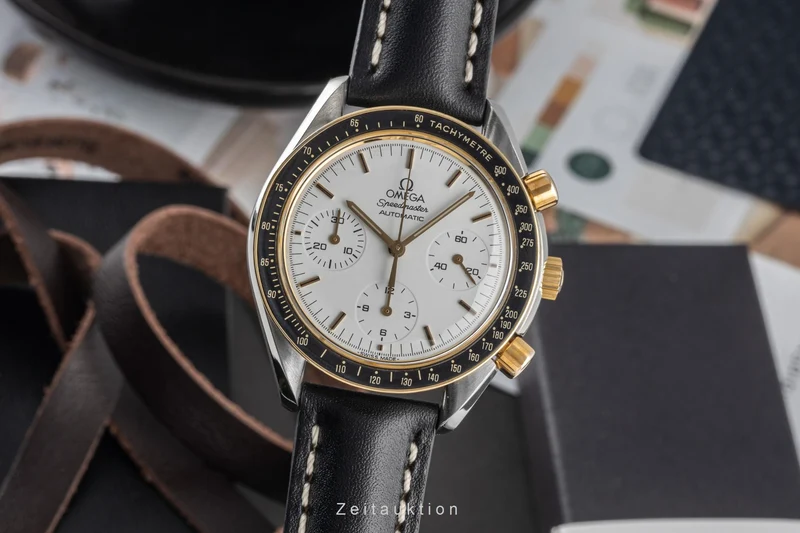 Omega Speedmaster chronograph steel / gold automatic men's watch 175.0032 [2305596]