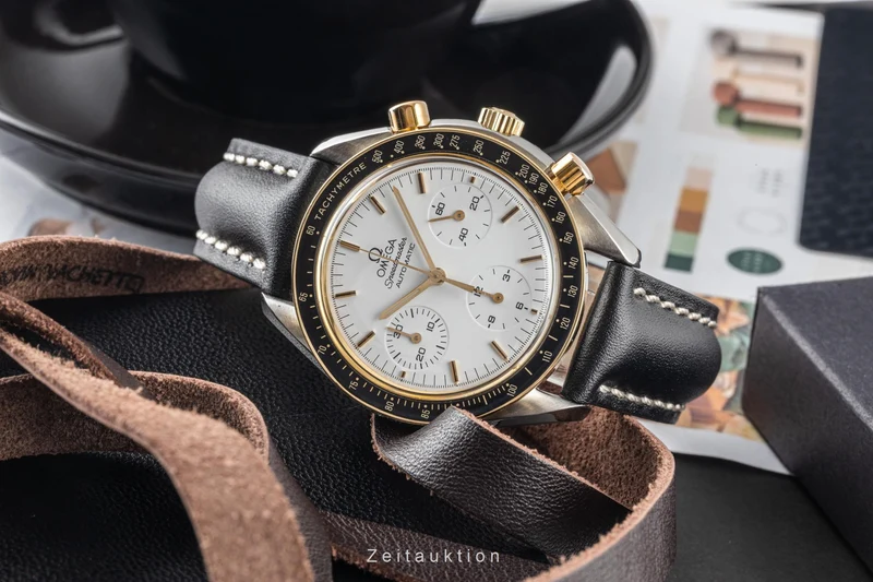 Omega Speedmaster chronograph steel / gold automatic men's watch 175.0032 [2305596]