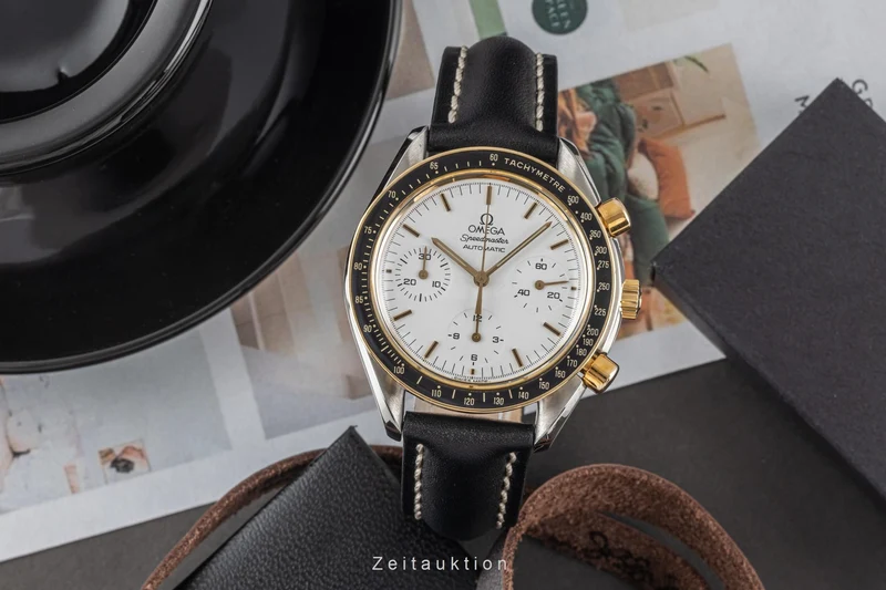 Omega Speedmaster chronograph steel / gold automatic men's watch 175.0032 [2305596]
