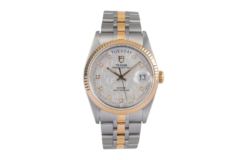 Tudor Date-Day steel / gold automatic men's watch 76213 [2503179]