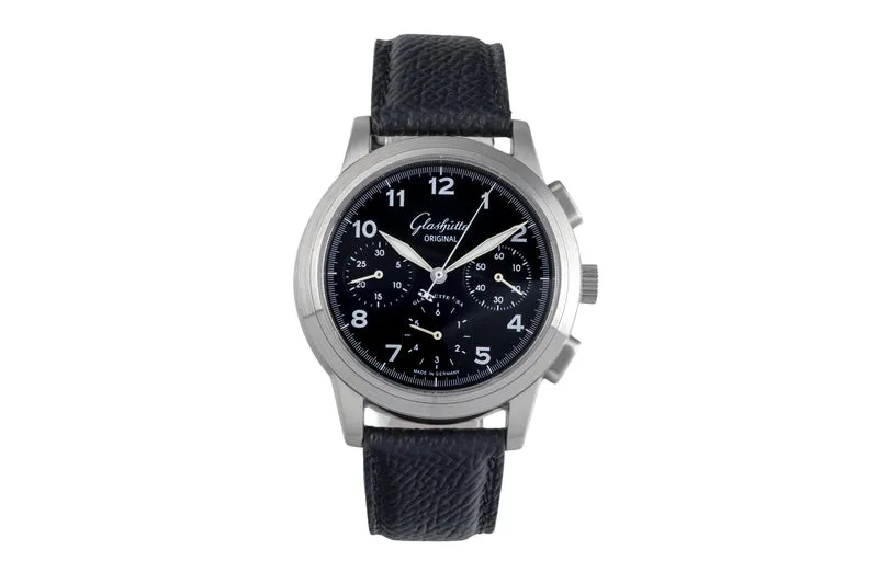 Glashütte Senator chronograph steel automatic men's watch 1-39-31-13-17-04 [2503655]